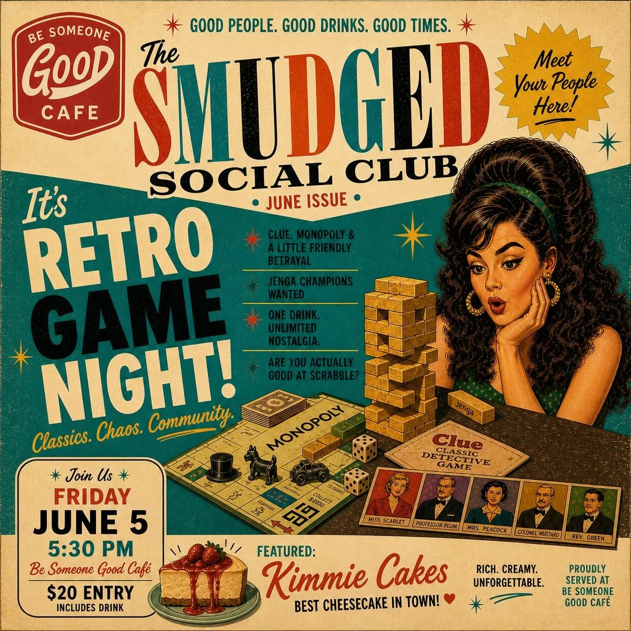 Don&rsquo;t miss our next game night! Coming up at BSG Cafe on June 5 at 5:30pm