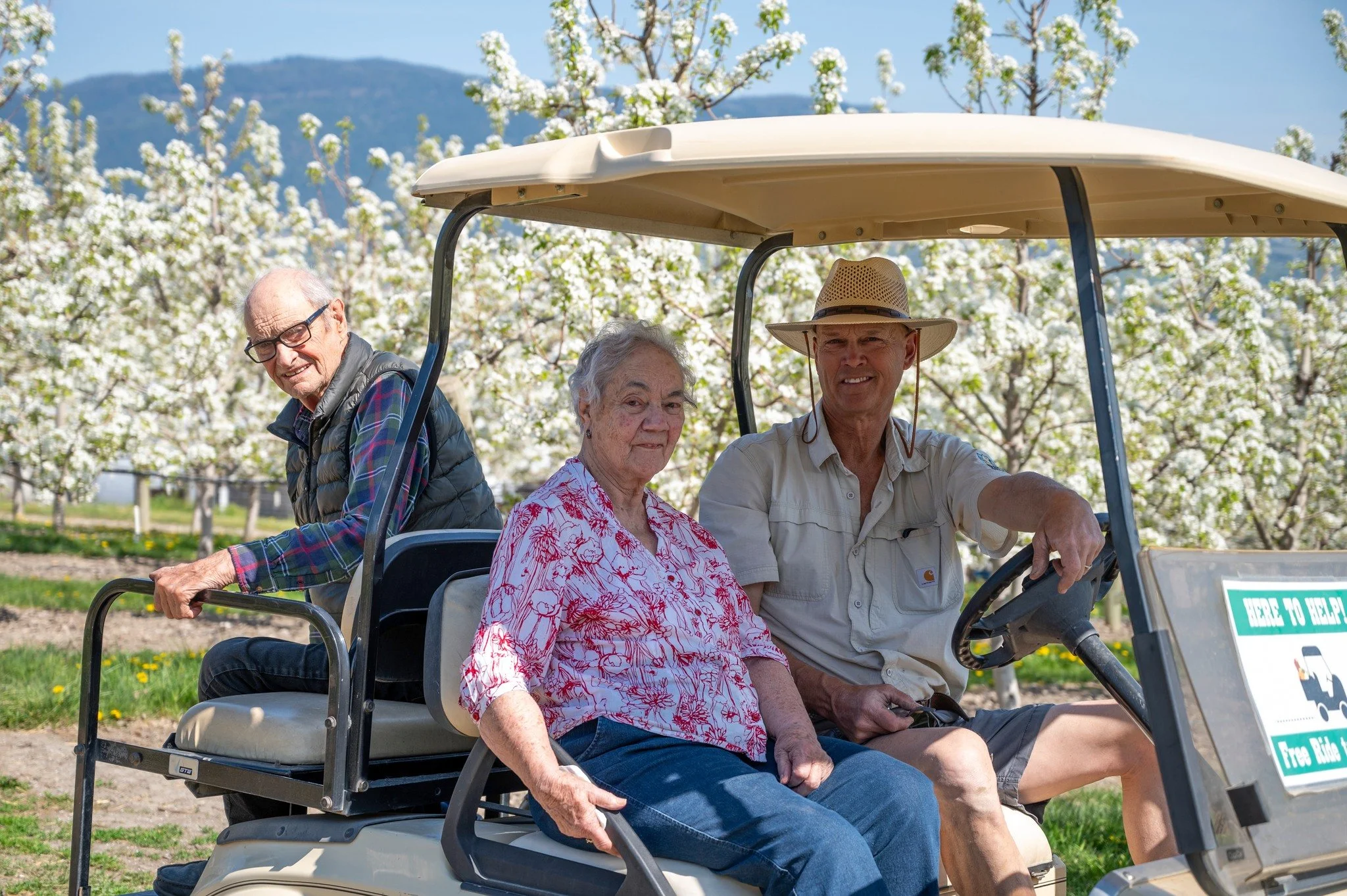 🌞 Spring is officially here in Vernon, BC&hellip; even if our farm is still slowly waking up!

Looking back at Grandpa Bob, Nana, Tom &amp; Tamra among flowers reminds us how beautiful this season is🌷

🌱 We open May 1st, 2026 &ndash; can&rsquo;t w