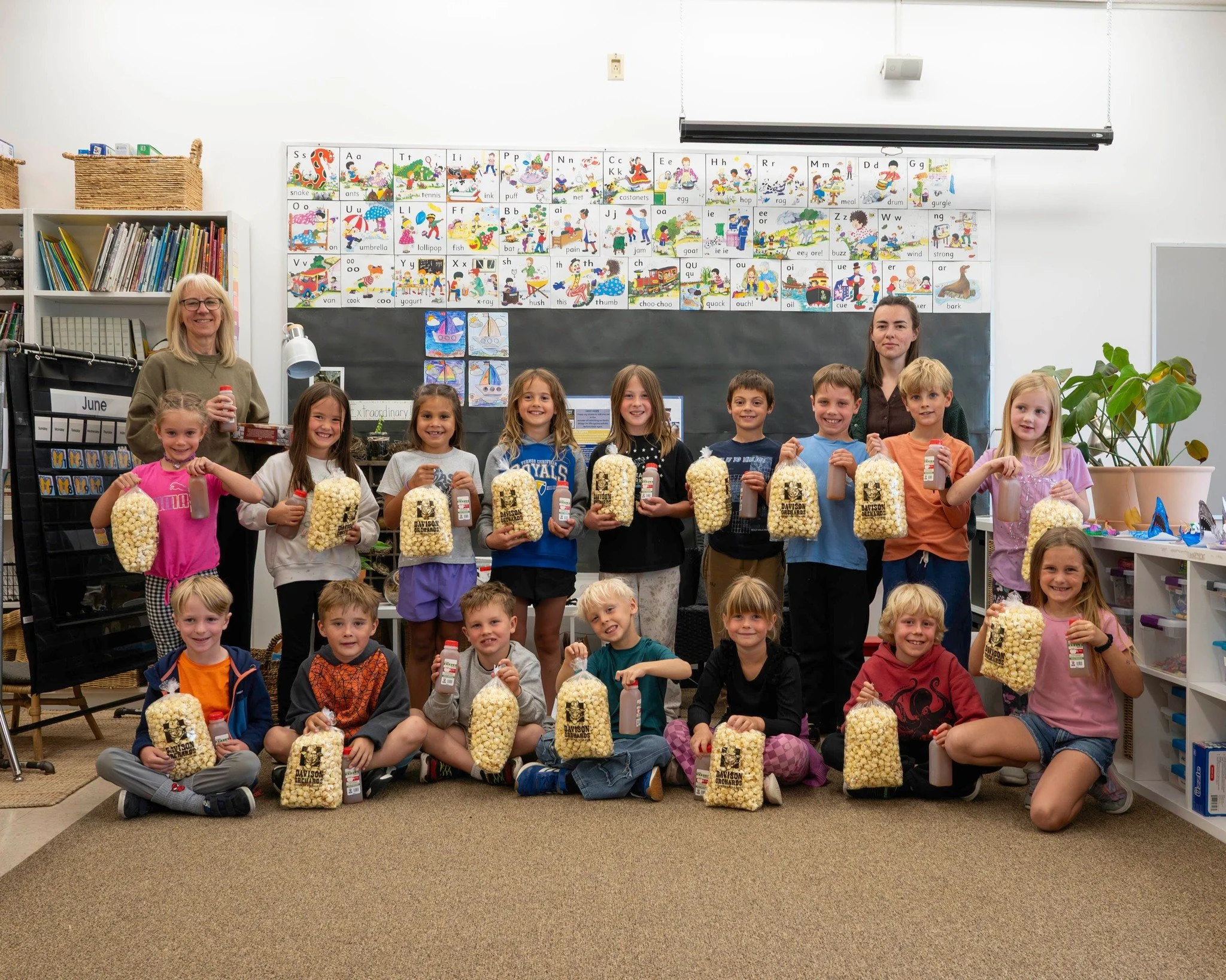 Congratulations Jayde, Mrs. Price, and @vernonchristianschool for winning Cones for a Cause 2026!

Yesterday, we visited the school to present the PAC with their donation cheque, along with our own kettle popcorn and apple juice for the class, and a 