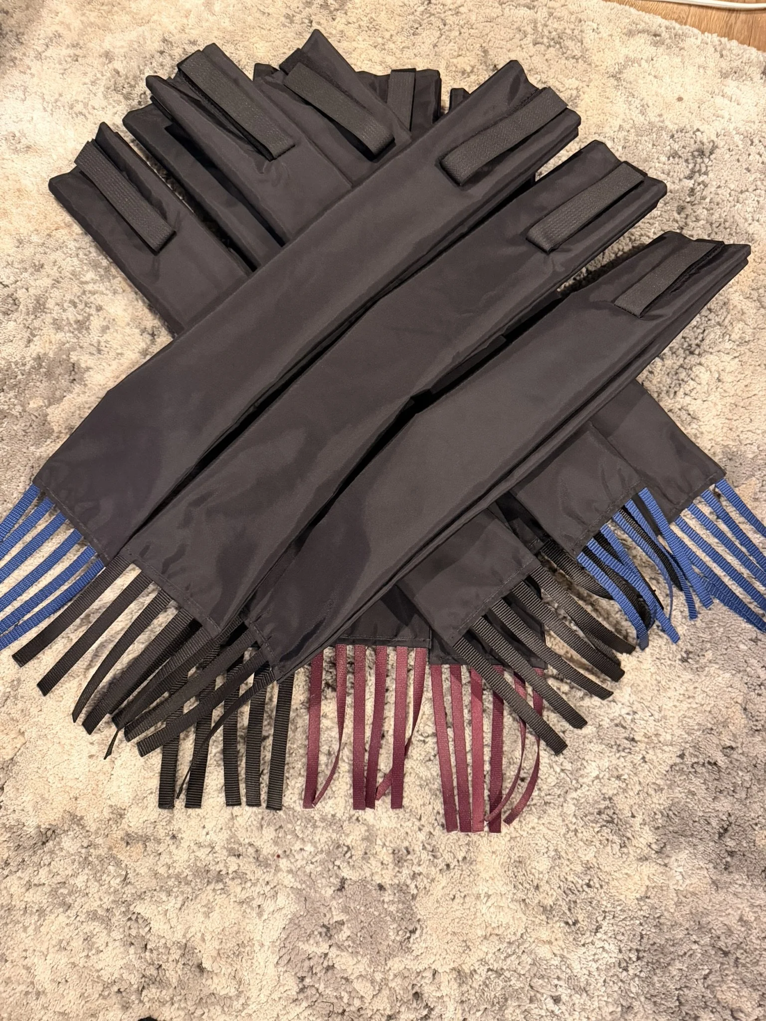 ME Heavy-Duty Tail Bag (Black w/Colored Fringe)