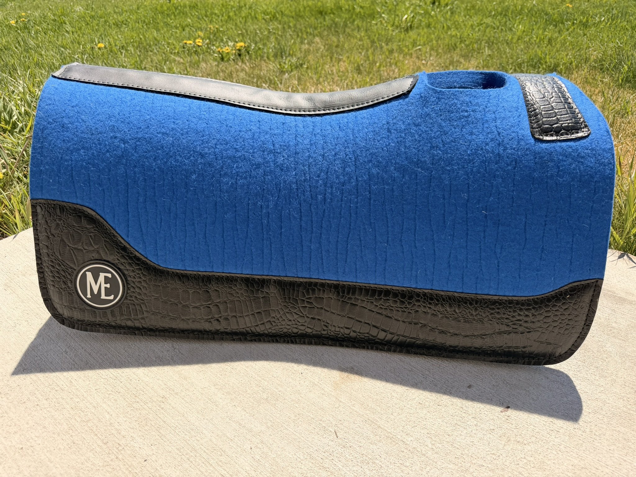 Royal Blue w/Black Gator Saddle Pad
