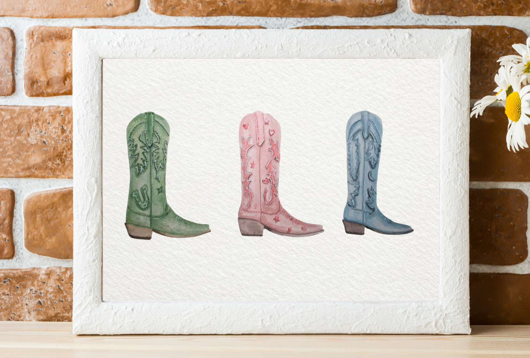 Cowgirl Boots Archival Print