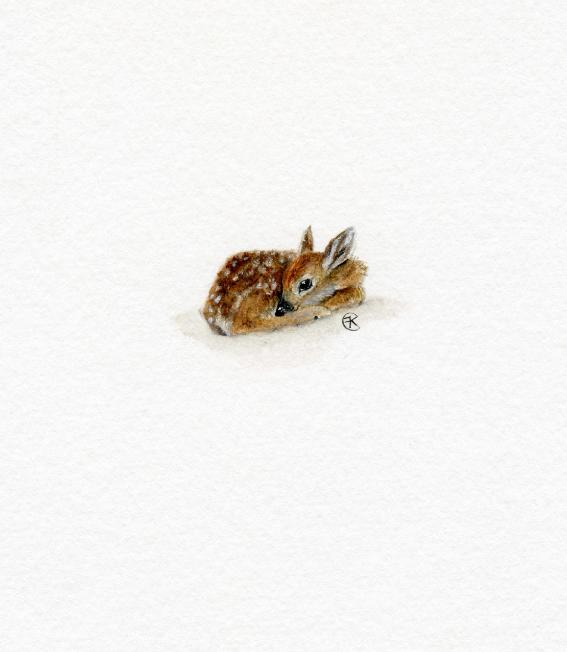 Micro Fawn Print