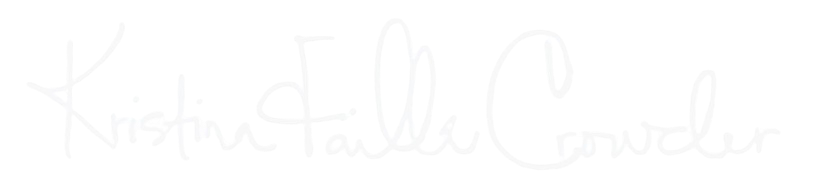 Handwritten text that reads 'Kristin Talben Crowder'.