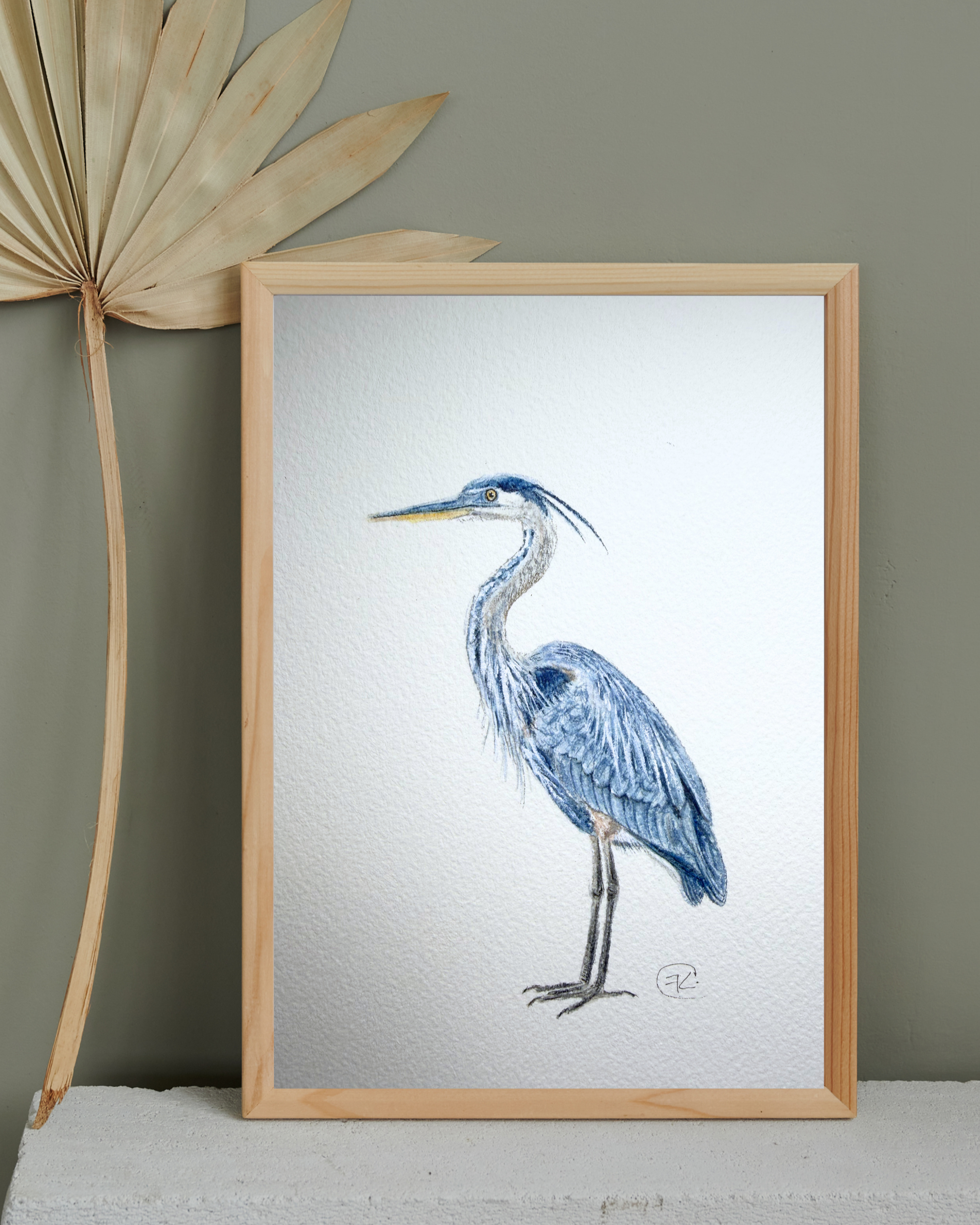 The Great Blue Heron Archival Print