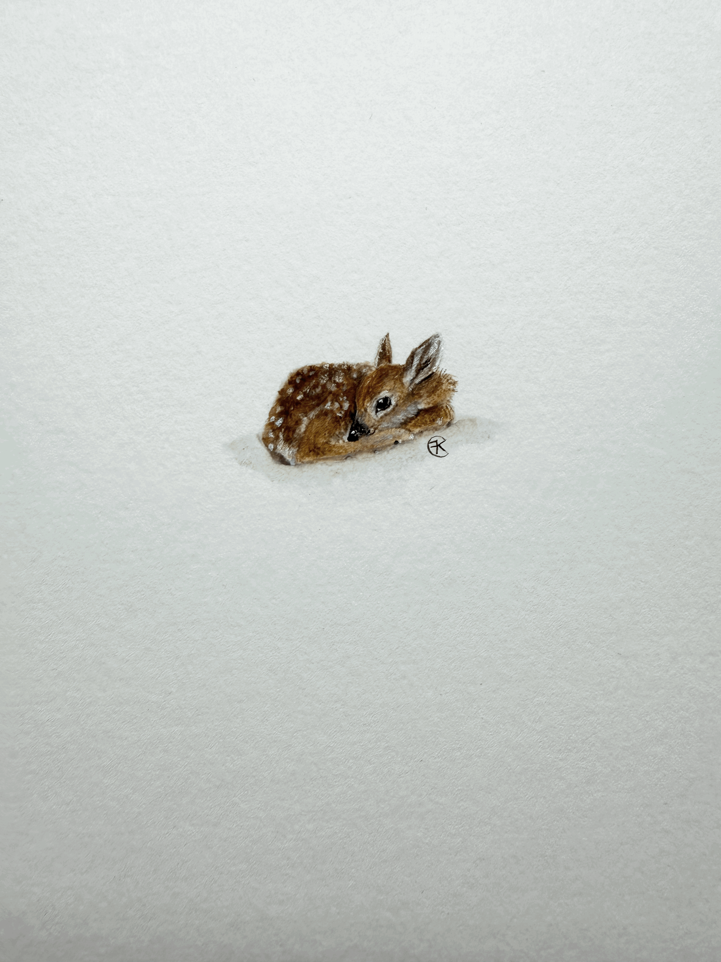 Micro Fawn Print