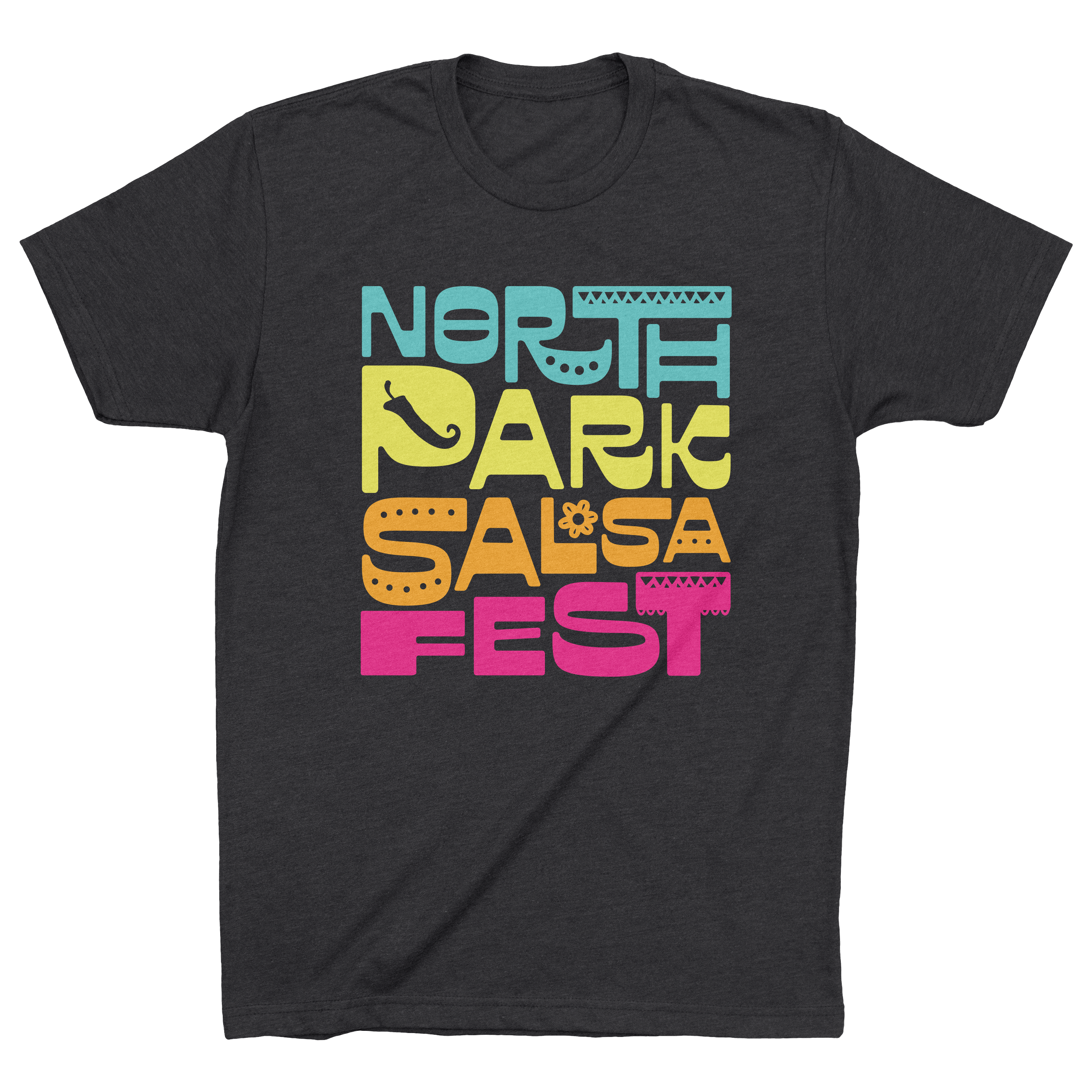 North Park Salsa Fest • Charcoal • Adult Tee