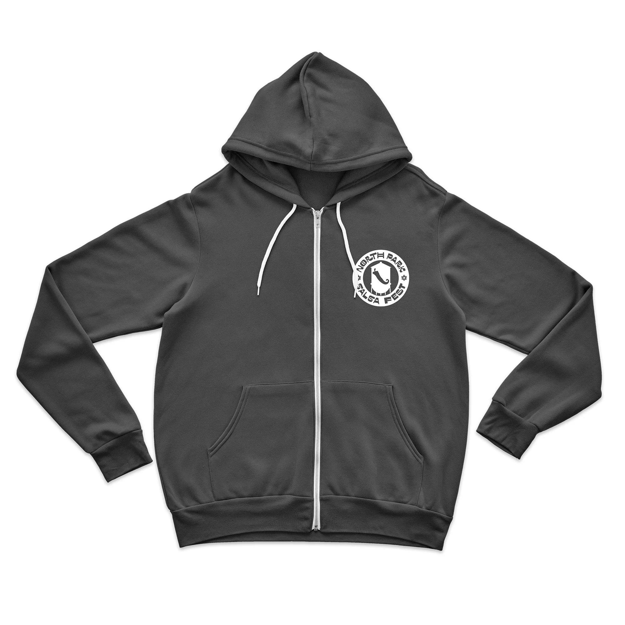 Chili Tower • Black • Adult Zip-Up Hoodie