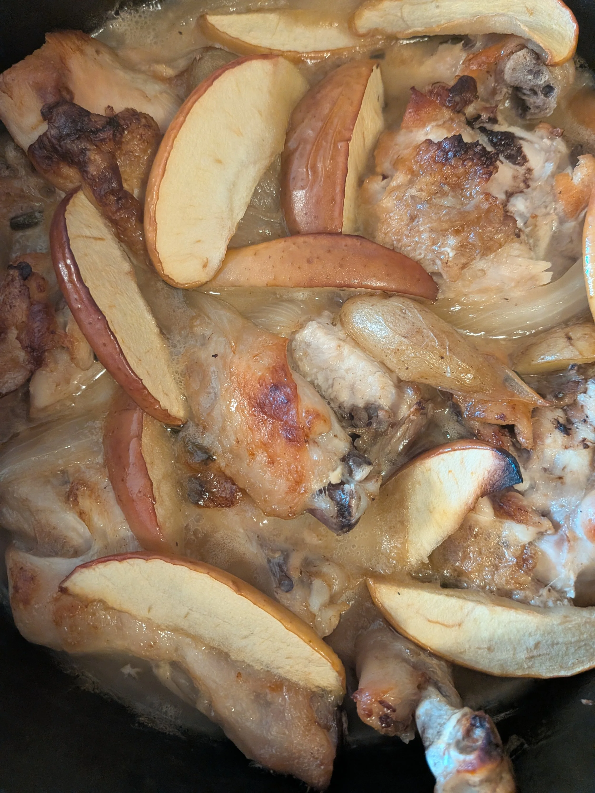 Cidre Braised Apple &amp; Fingerling Potato Chicken&nbsp;