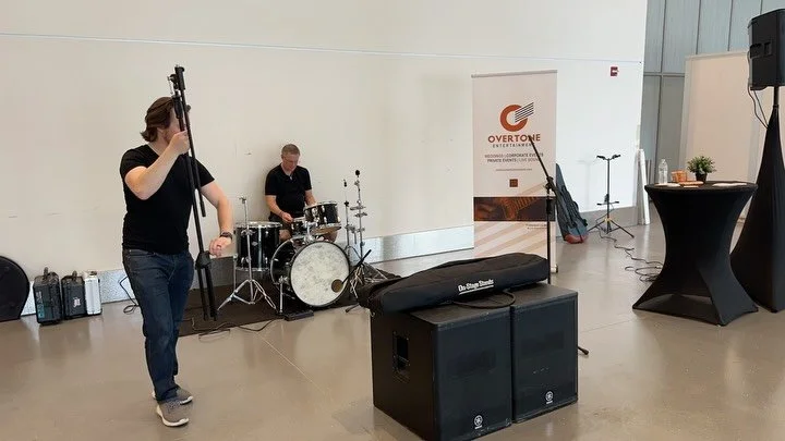 Bridal show setup commence! #weddingband #liveshow #rocknroll #getthepartystarted