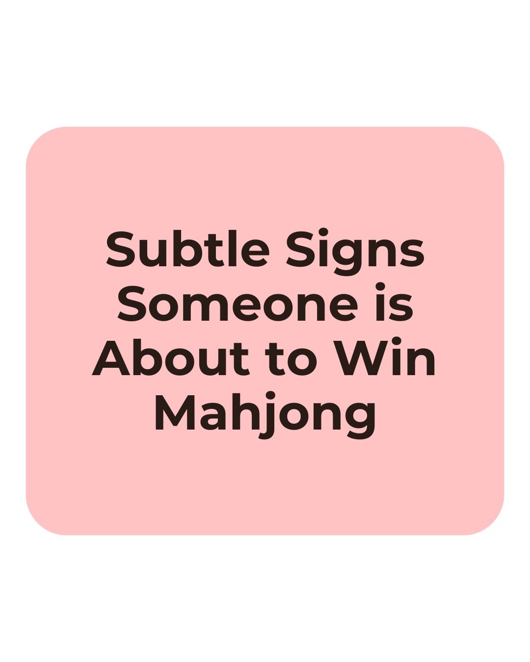 What&rsquo;s your biggest sign that someone is one tile away?? 🀄️

#keepcalmandmahjong #mahjonghumor #mahjongdrama #onetileaway