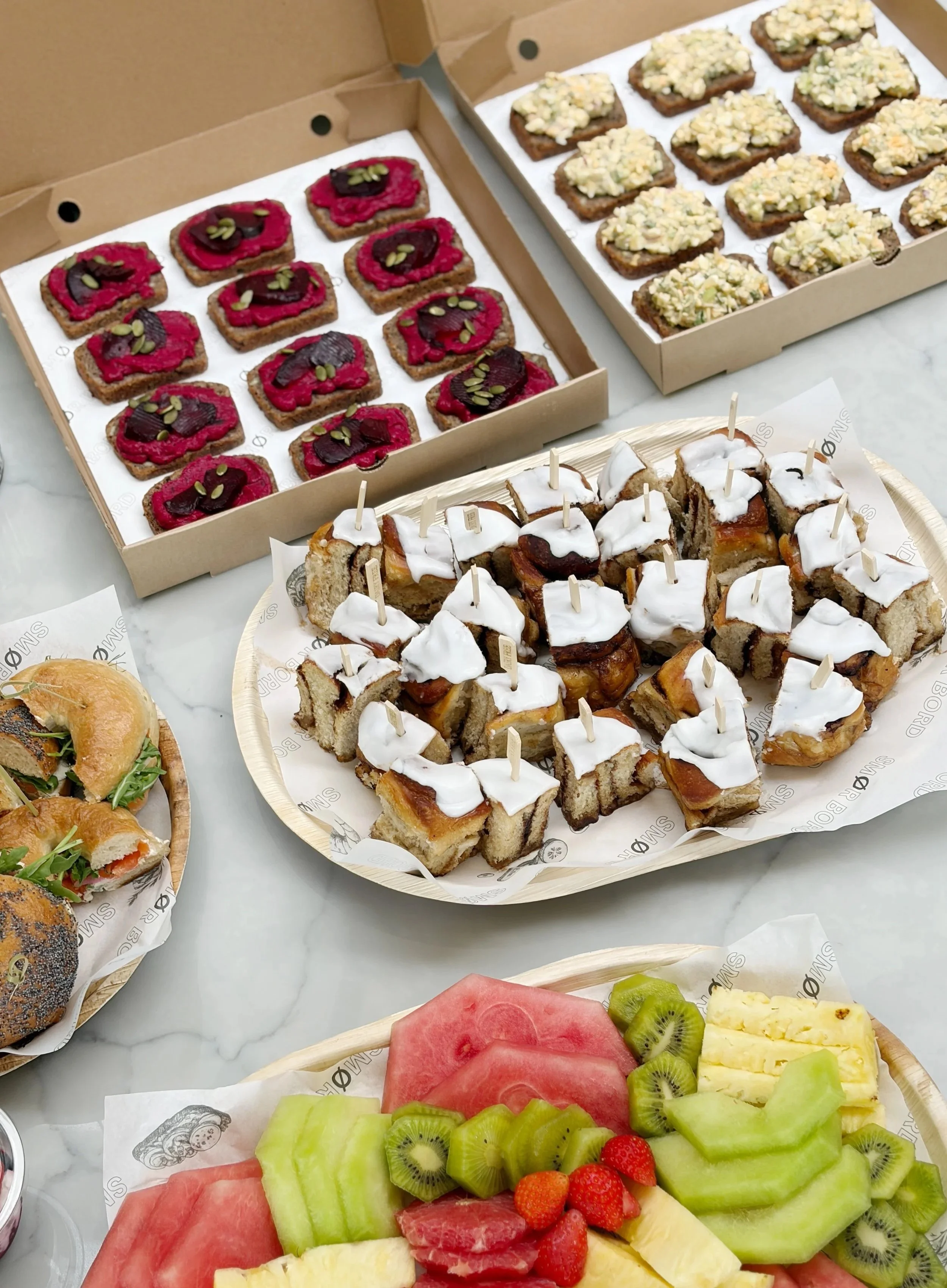 Scandinavian brunch table