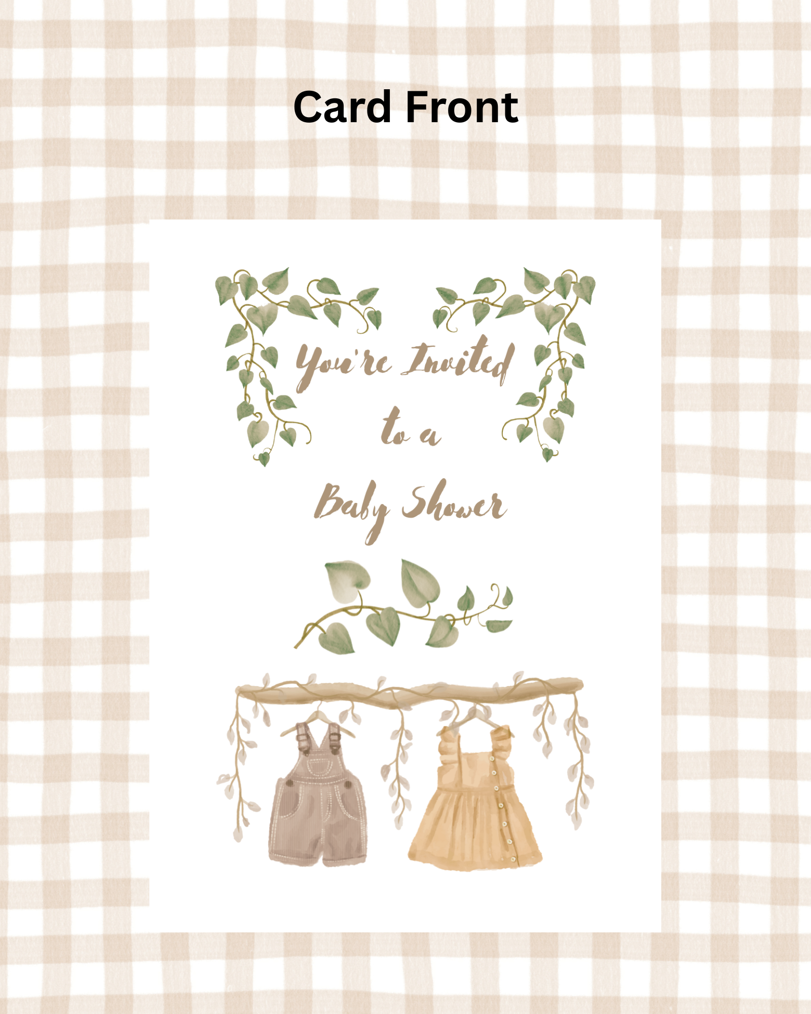 Charming Gender-Neutral Baby Shower Invitations