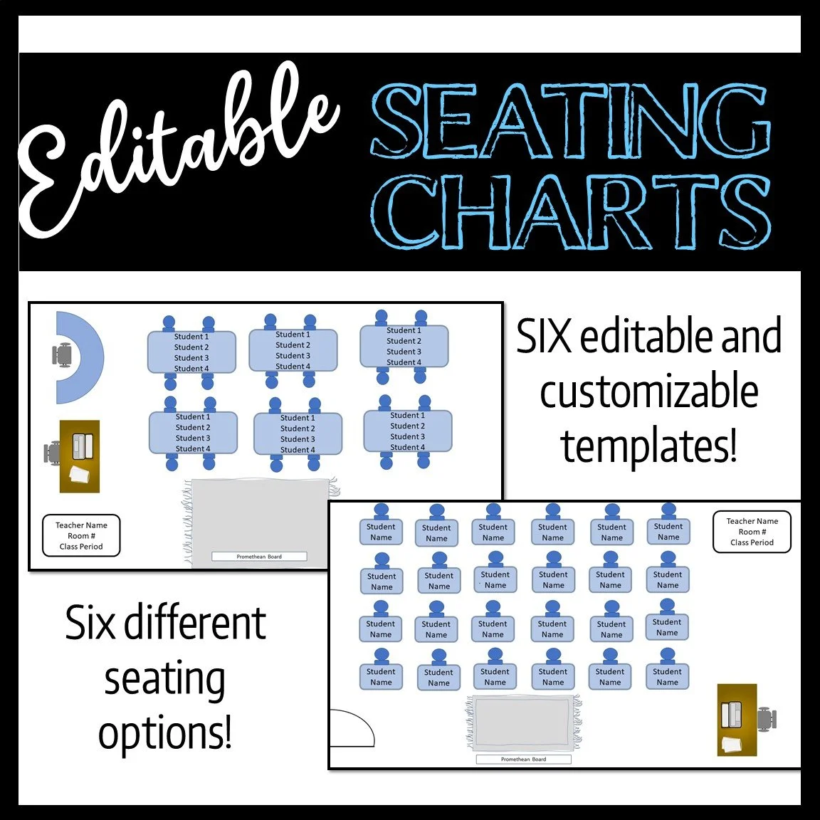 Editable Seating Chart | PowerPoint & Google Slides