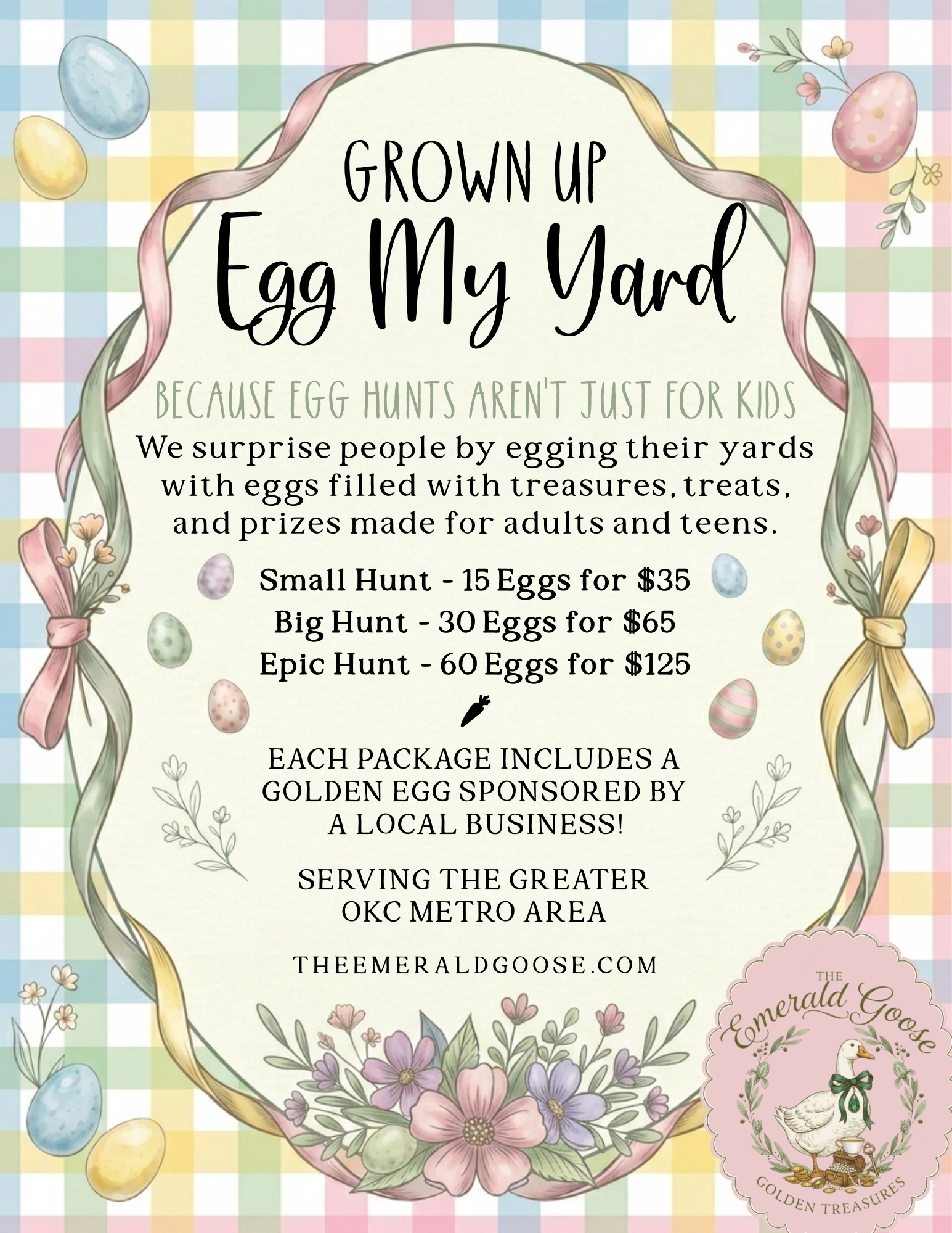 Grown-Up Egg My Yard!
