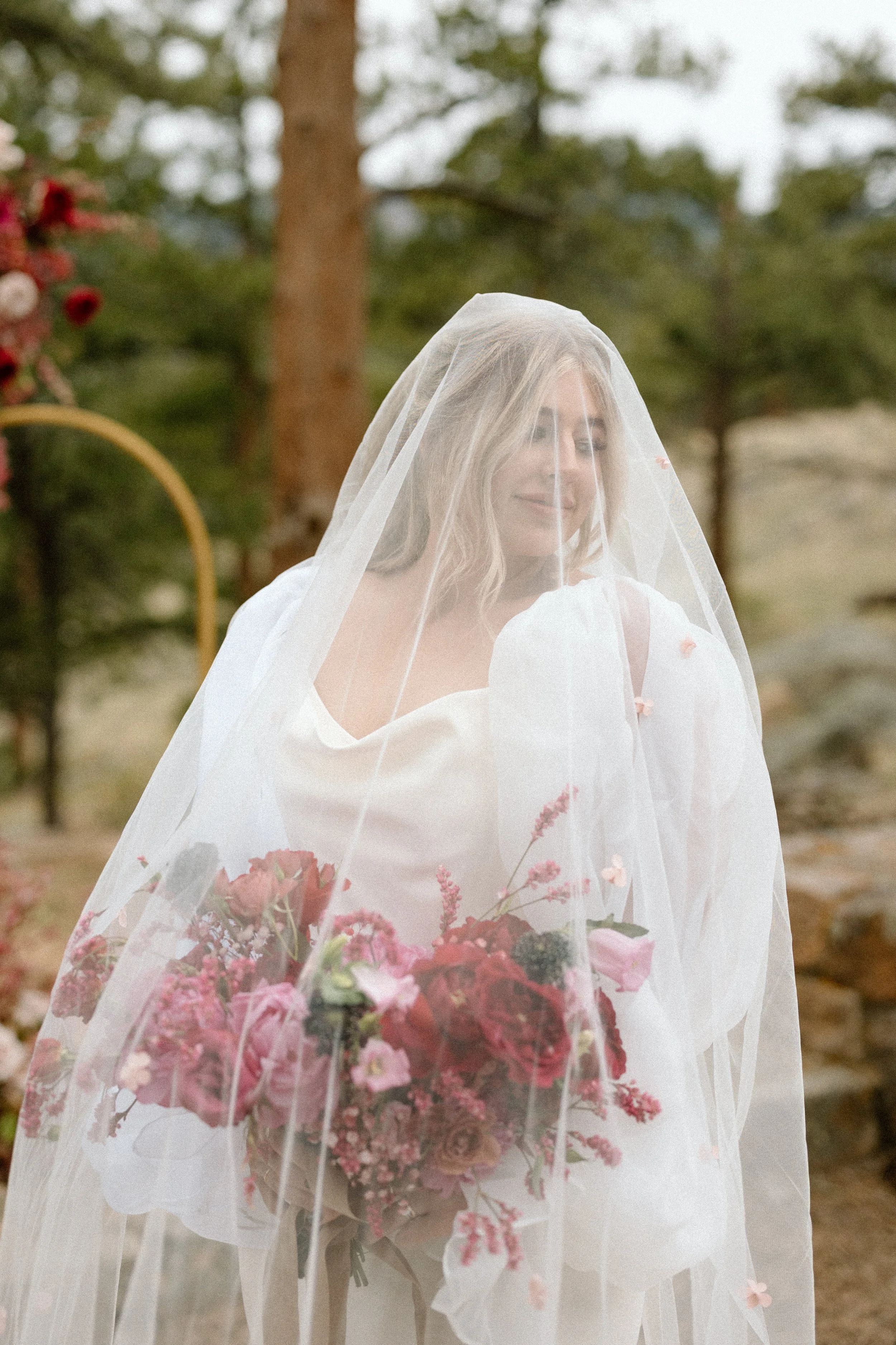 luxury, editorial bridal portrait