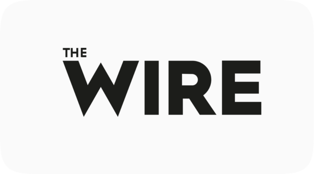 Logo of The Wire with black text on a white background.