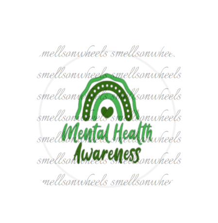 Round Cardstock l Rainbow Mental Health Awareness