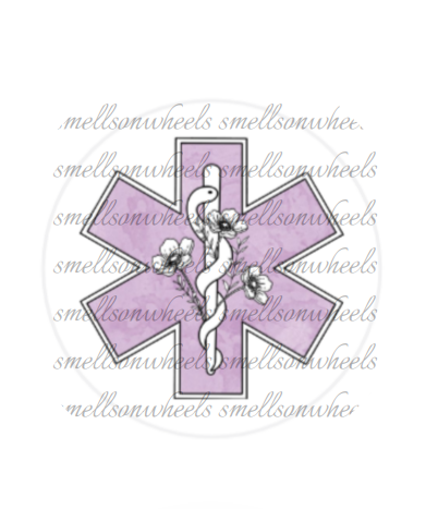 Round Cardstock l Purple Ems Symbol