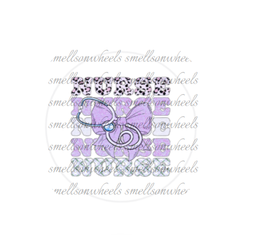Round Cardstock l X5 Purple Nurse