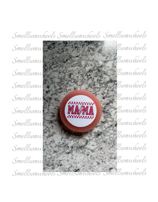 Pink Checkered Lighting Bolt Mama