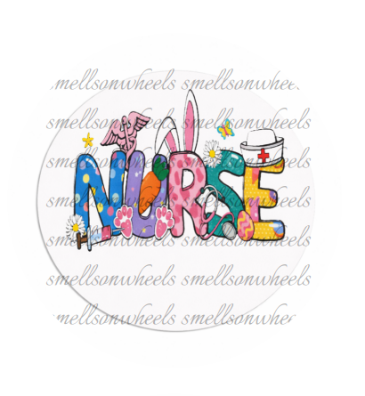 Round Cardstock l Easter Nurse