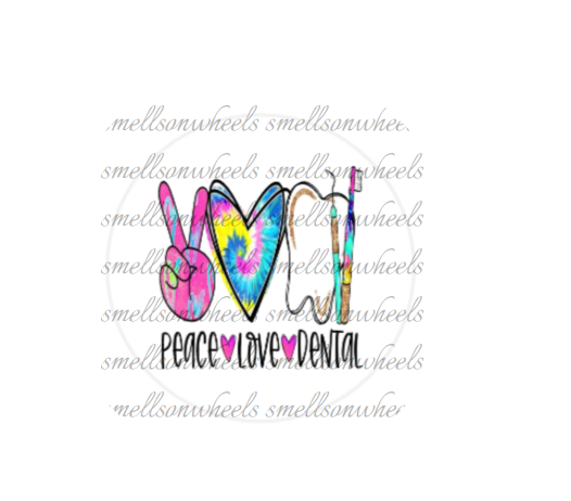 Round Cardstock l Peace Love Dental