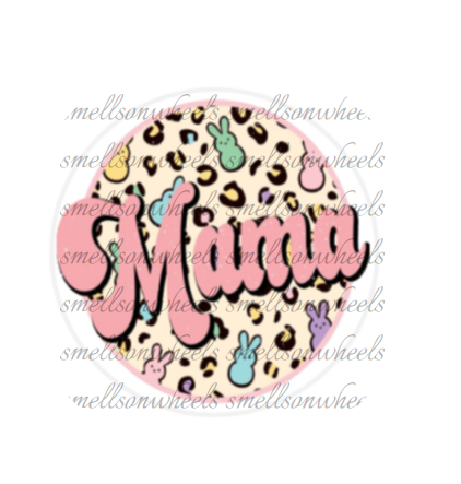 Round Cardstock l Cheetah Peep Mama
