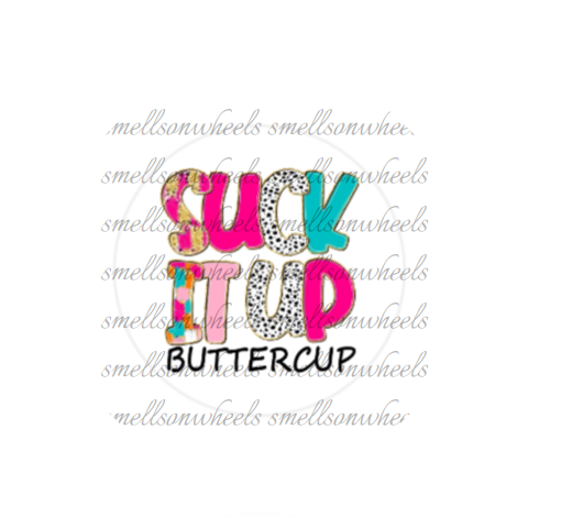 Round Cardstock l Suck It Up Buttercup