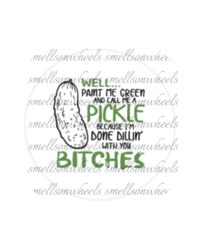 Round Cardstock l Well Paint Me Green