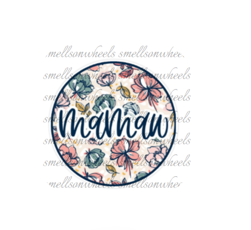 Round Cardstock l Floral Mamaw