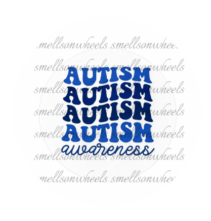 Round Cardstock l X4 Autism Awareness