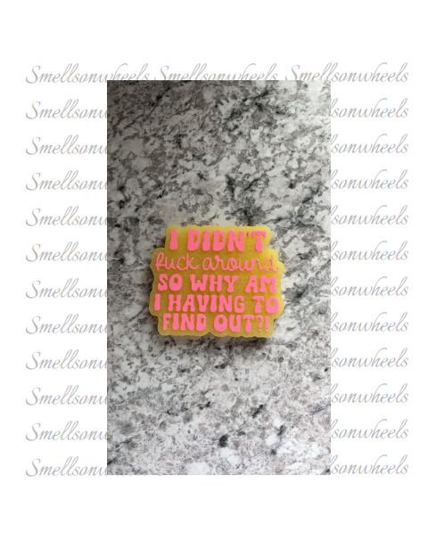 I DIDN'T FUCK AROUND SO WHY AM I HAVING TO FIND OUT?!