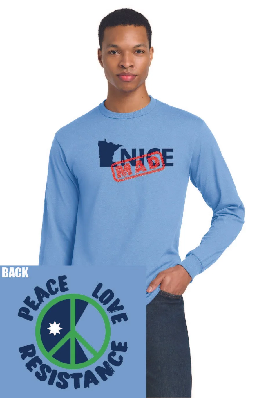 Peace & Resistance Long-Sleeve Tee