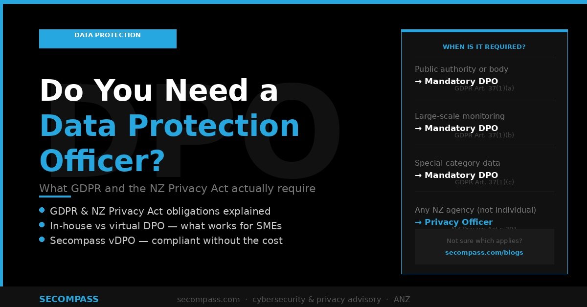 Do you need a Data Protection/Privacy Officer (DPO)?