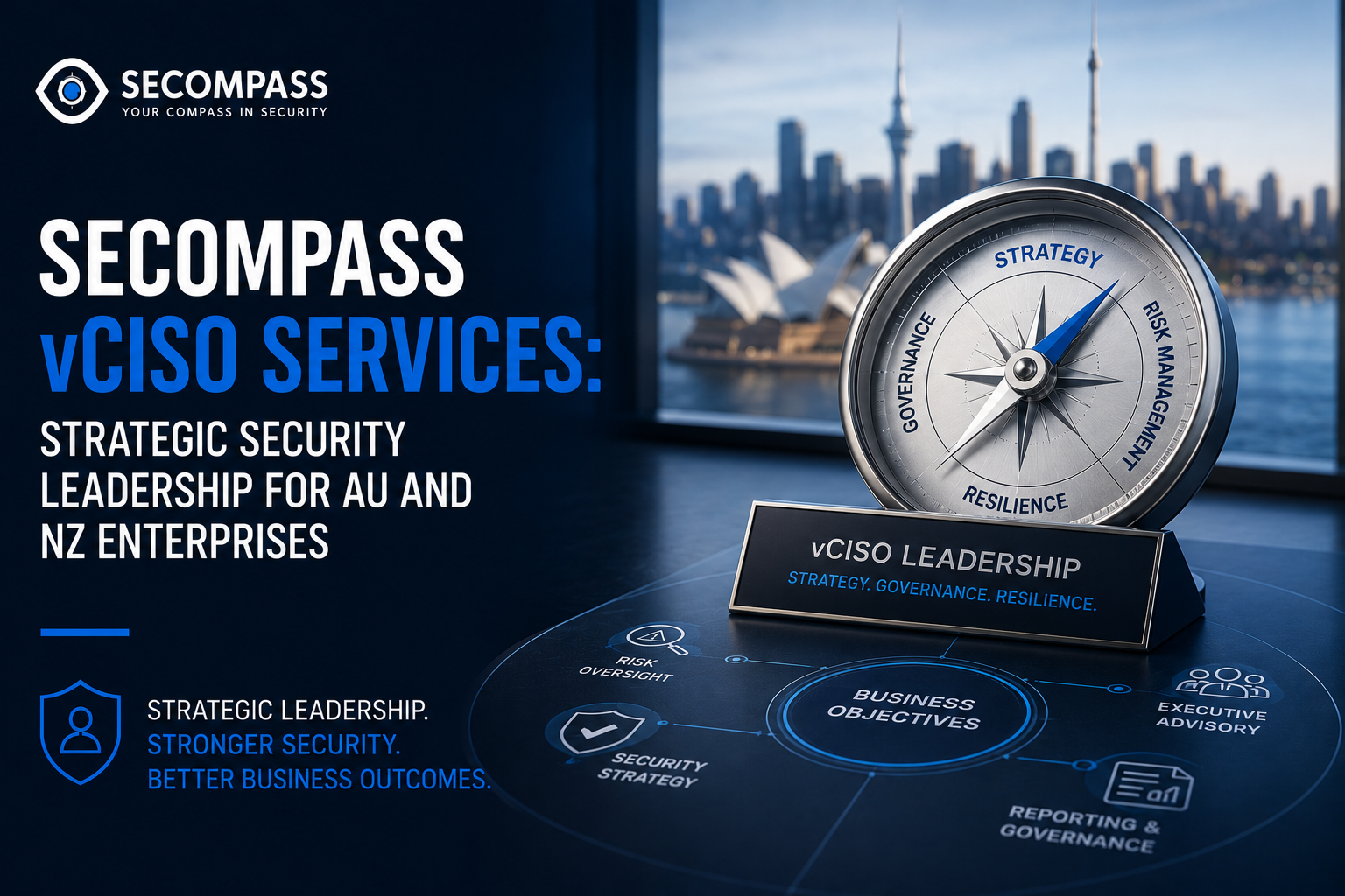 SeComPass vCISO Services: Strategic Security Leadership for AU and NZ Enterprises