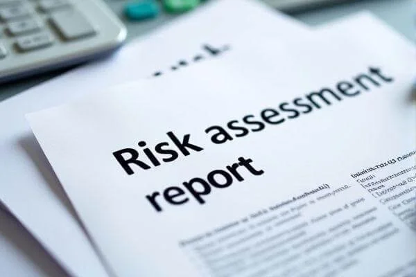 Risk assessment report used for cybersecurity and compliance planning.