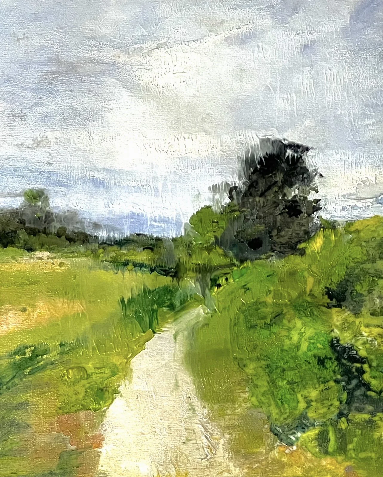 "Summer Path" Oil on Canvas Board. 10 by 8 in.