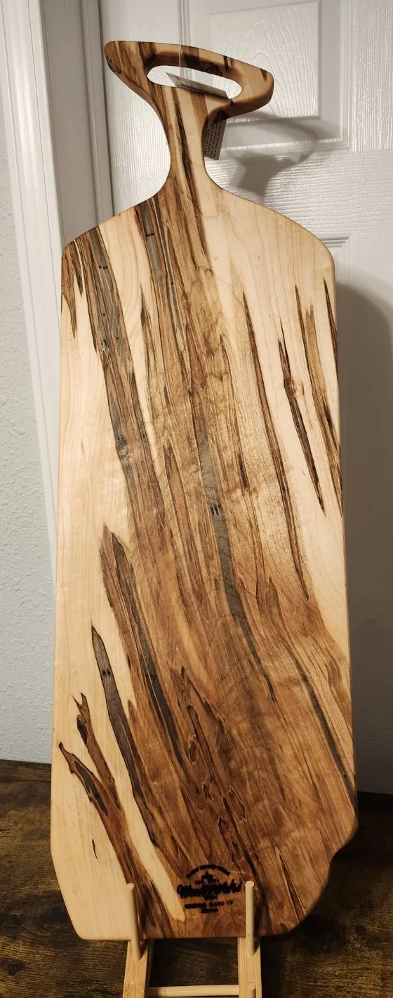 Long Ambrosia Maple Charcuterie Board Live Edge