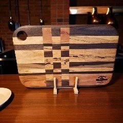 Walnut and Gummy Cherry "Flippy" Cutting Board