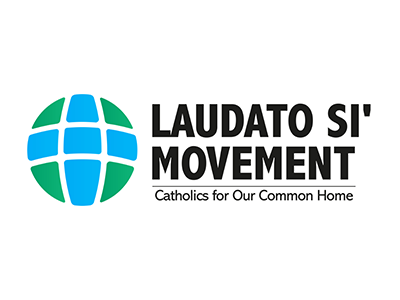 Logotipo de «Laudato Si», dedicado a la protección de la creación de Dios y al apoyo a los católicos y las instituciones católicas de todo el mundo, de acuerdo con la encíclica del papa Francisco sobre la responsabilidad medioambiental