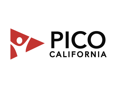 Logotipo de Pico California, una red de organización comunitaria de carácter religioso cuya misión es impulsar el poder popular de las personas con fe y espiritualidad en California para generar un cambio sistémico