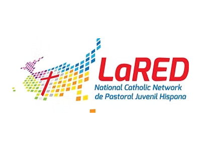 Logotipo de la Red Nacional Católica de Pastoral Juvenil Hispana, que promueve, acompaña y apoya el discipulado misionero y el ministerio colaborativo entre los profesionales y líderes de la Pastoral Juvenil Hispana