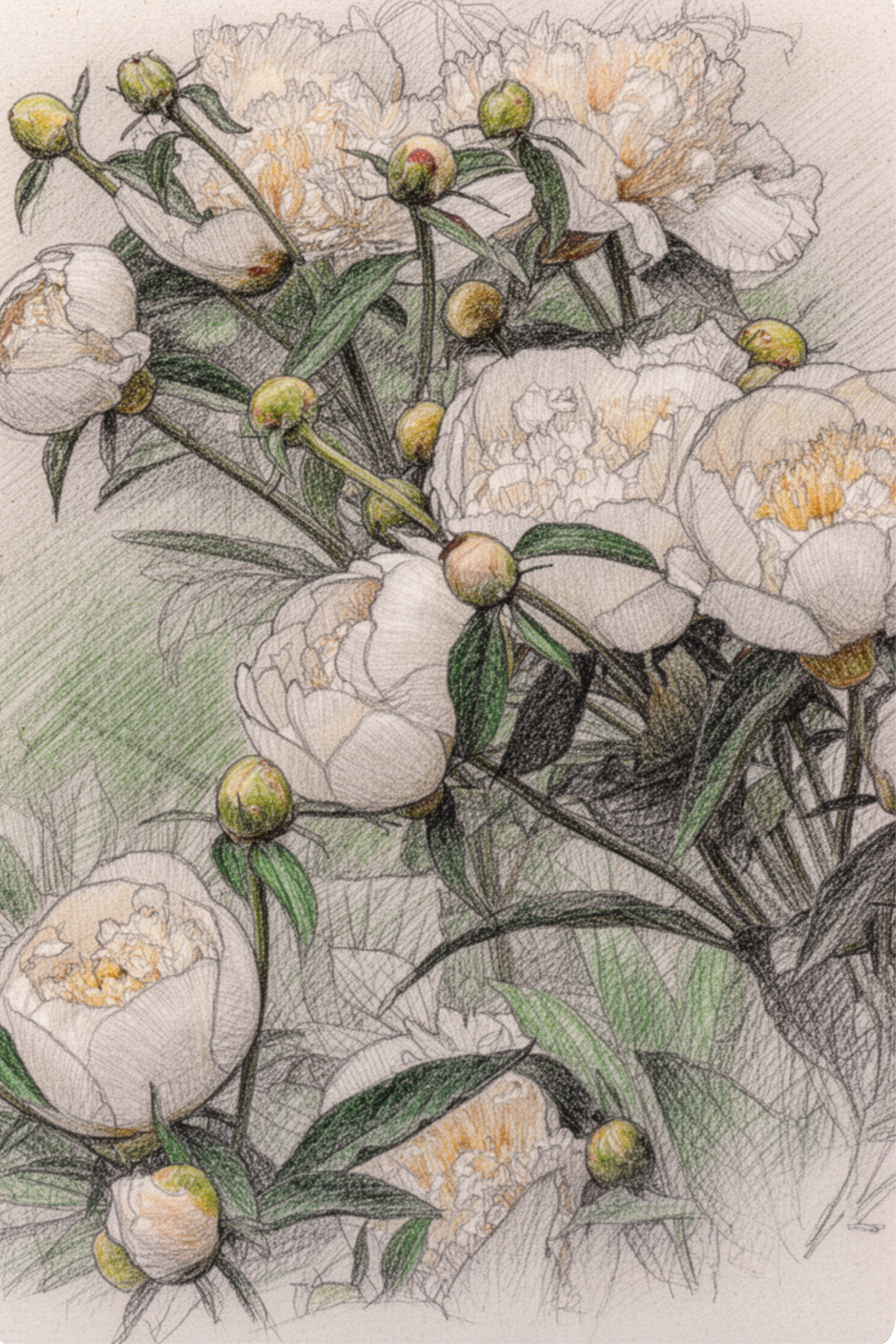 Peony 'Duchess de Nemours'