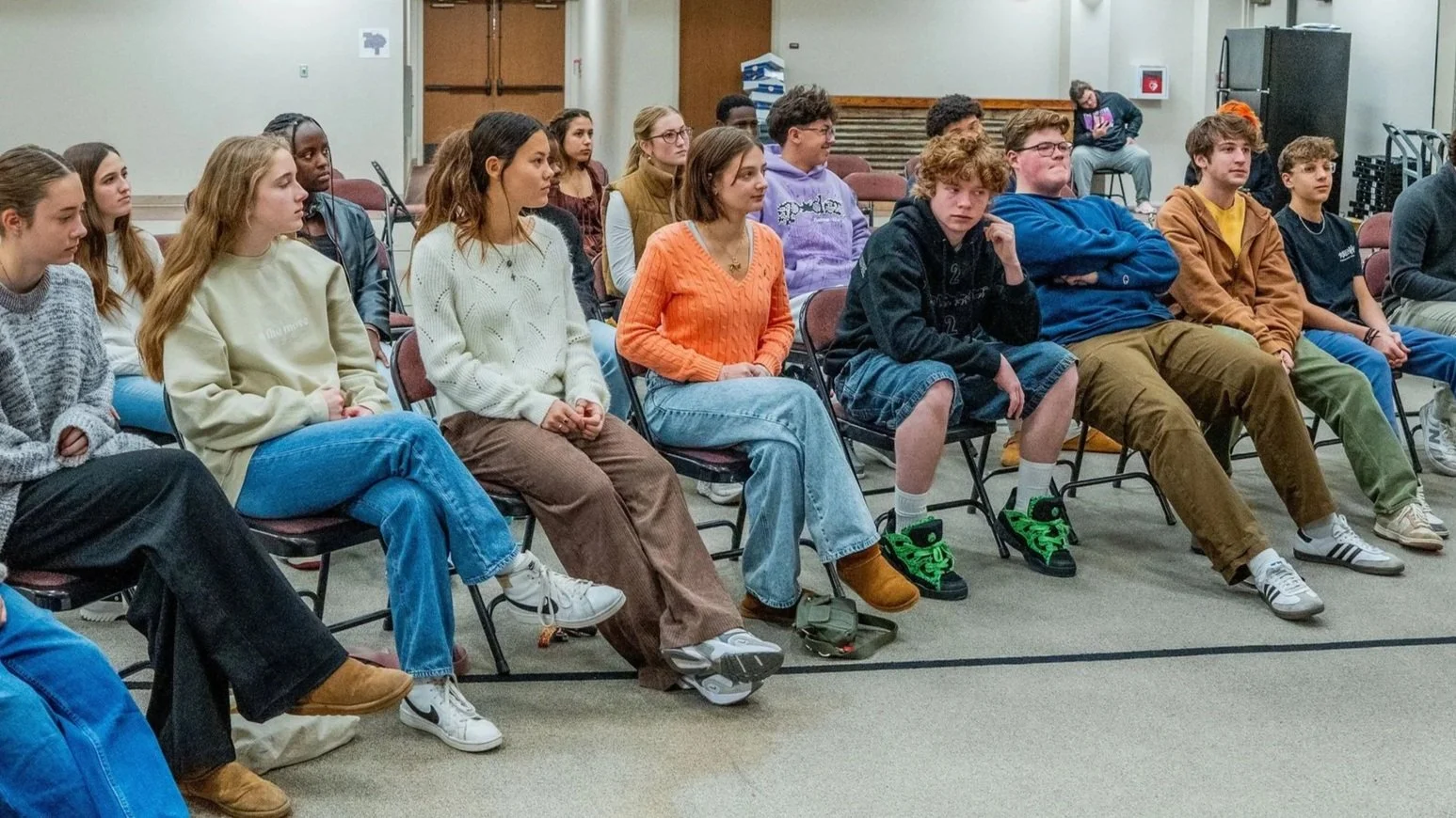 students in a youth group Bible class at Westover