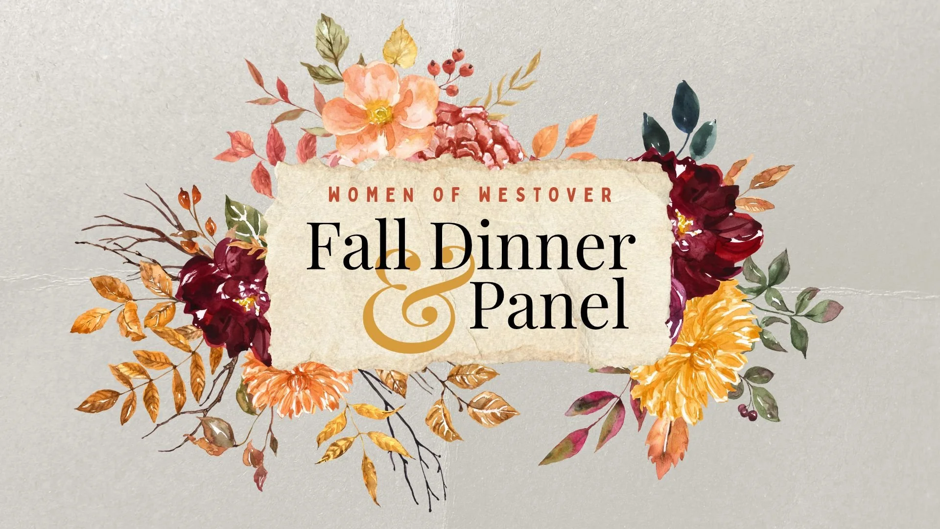 Women's Fall Panel + Dinner