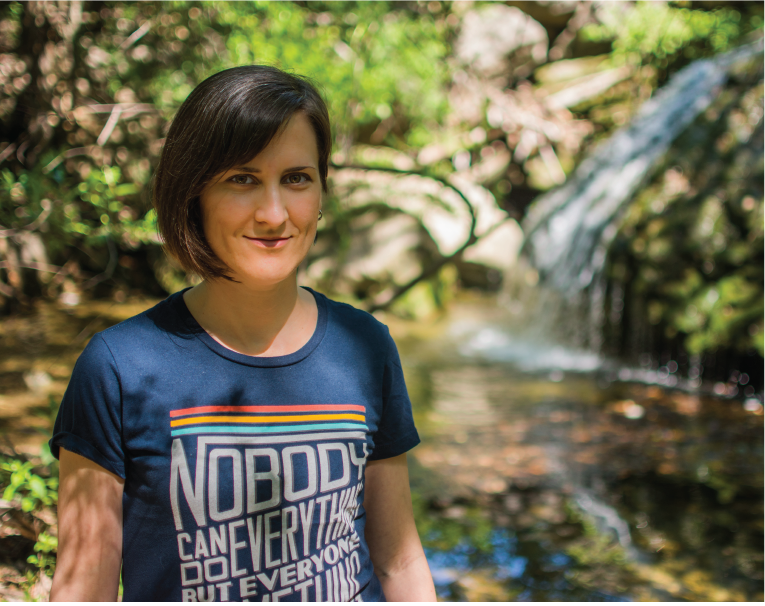 headshot of Danielle Hejl, admin to children's ministers at Westover Hills Church of Christ in Austin, Texas