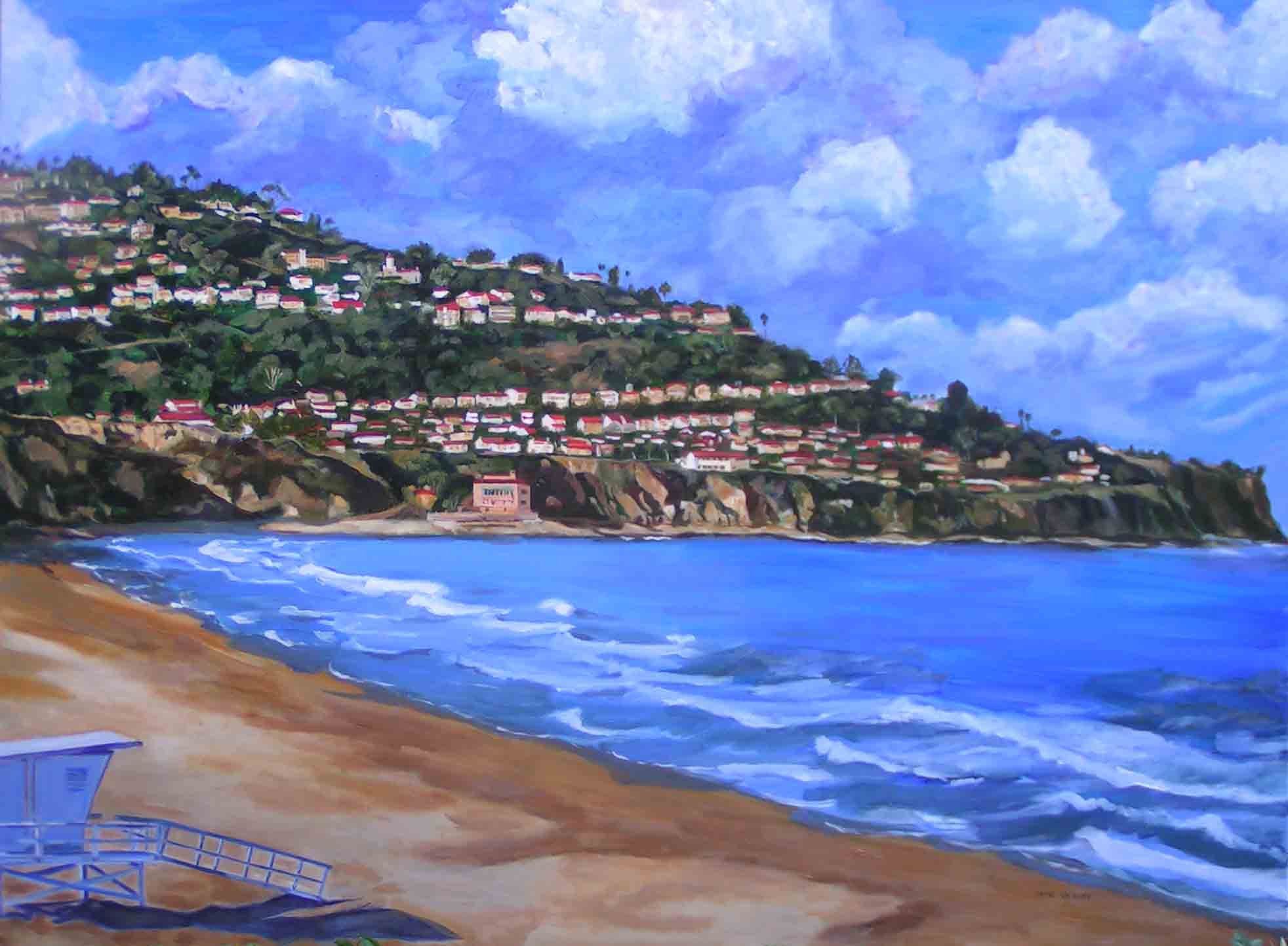 "The Hill",  Oil on linen canvas,  48" x 36",  Palos Verdes, California.  SOLD.