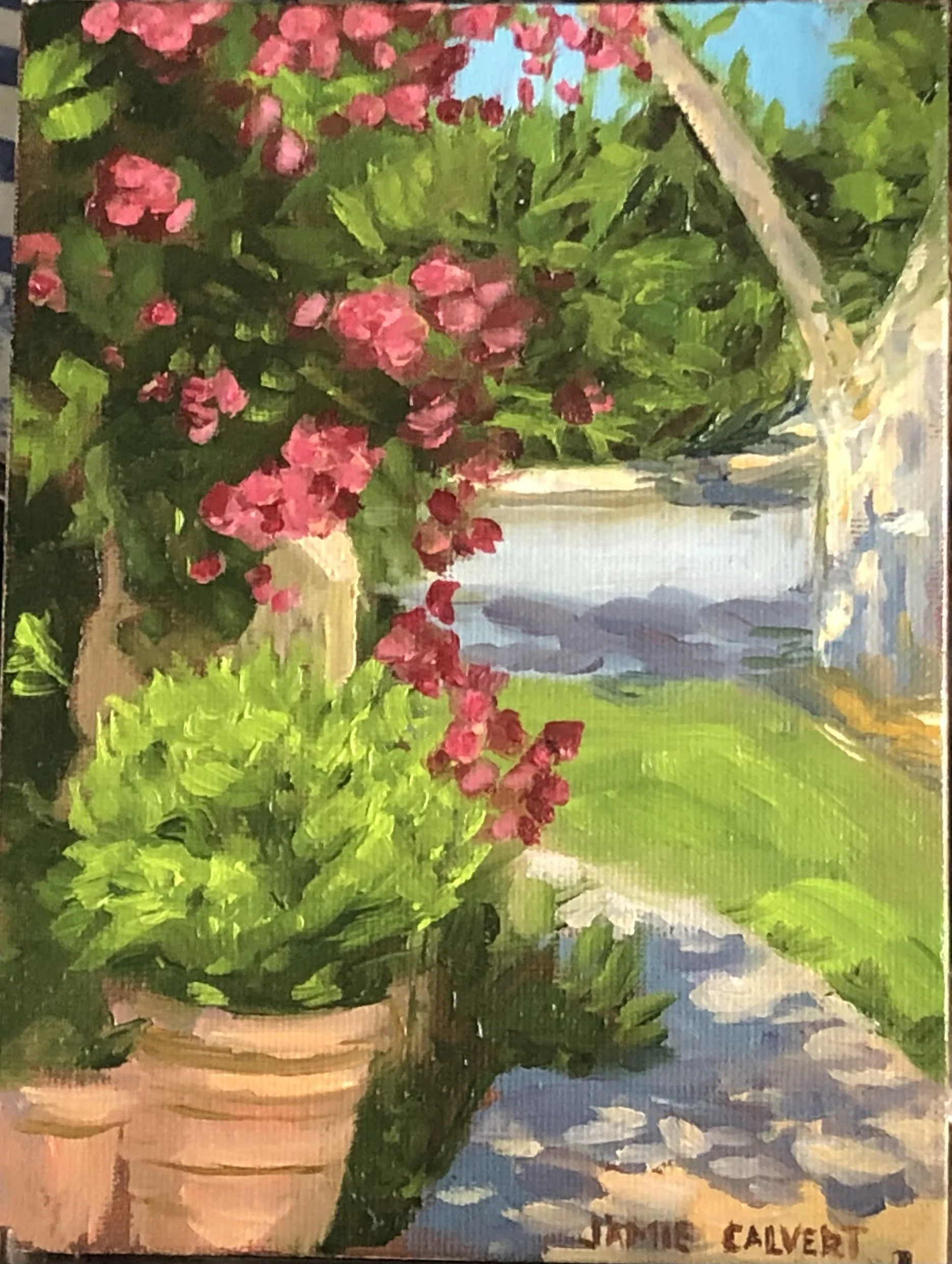 "Entry", 5" x 7", oil on linen panel.  SOLD.