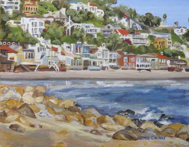 "The Bu", 8" x 10", oil on linen canvas.  Malibu, CA.  Charity Auction SOLD.  